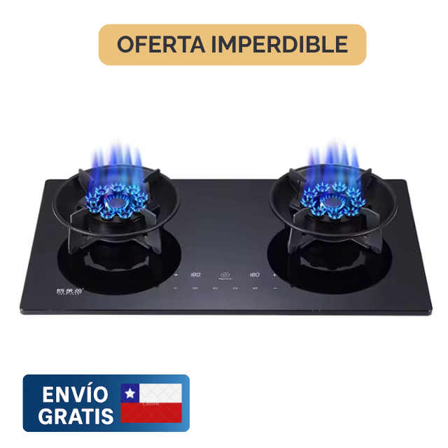 Encimera Eléctrica SmartTouch Doble con Llamas
