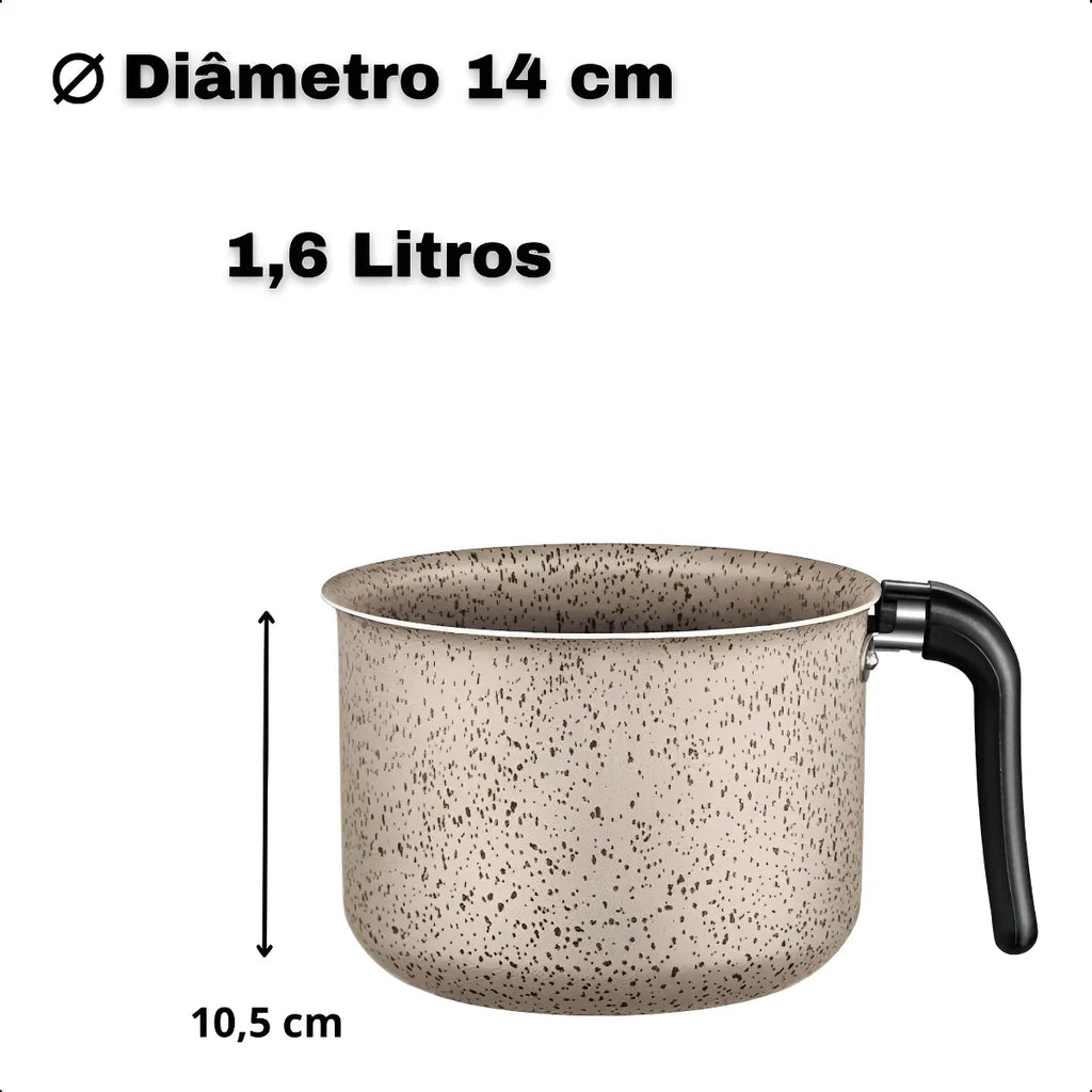 Set Completo 10 Piezas Antiadherente con Tapas de Vidrio